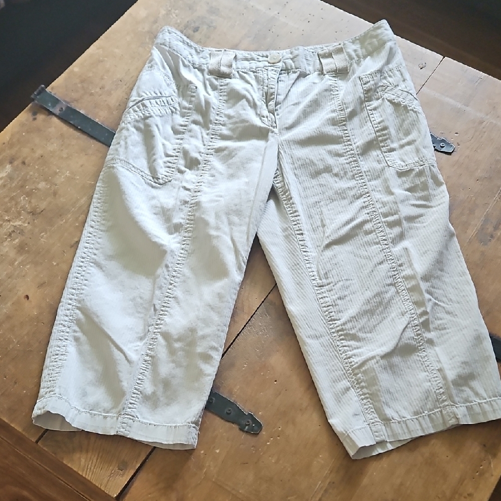 #21 Dalia Collection Light Gray Cotton Pants